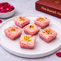 Rose Kalakand Barfi