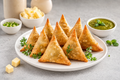 Mini Cheese Palak Samosa